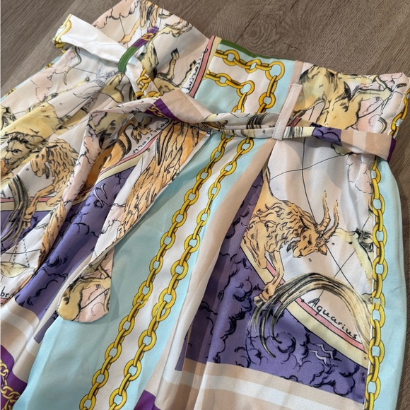 Venti6 Wide Leg Printed Palazzo Pants size medium - Picture 4 of 8